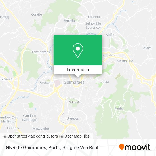GNR de Guimarães mapa