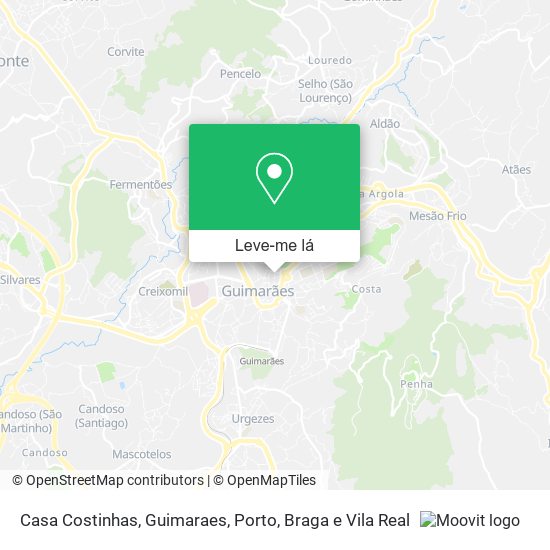 Casa Costinhas, Guimaraes mapa