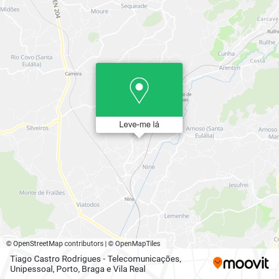 Tiago Castro Rodrigues - Telecomunicações, Unipessoal mapa