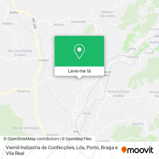Viemil-Indústria de Confecções, Lda mapa