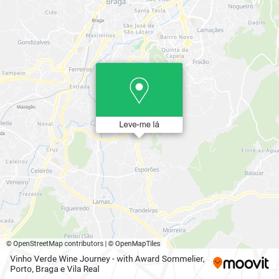 Vinho Verde Wine Journey - with Award Sommelier mapa