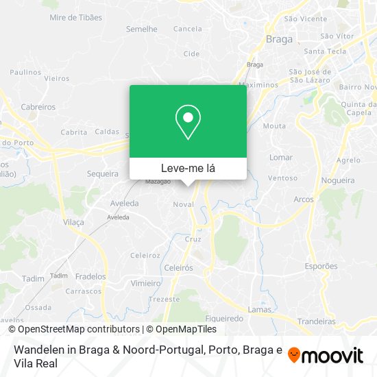 Wandelen in Braga & Noord-Portugal mapa
