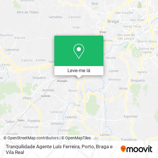 Tranquilidade Agente Luís Ferreira mapa