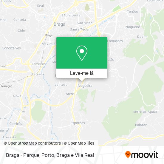 Braga - Parque mapa