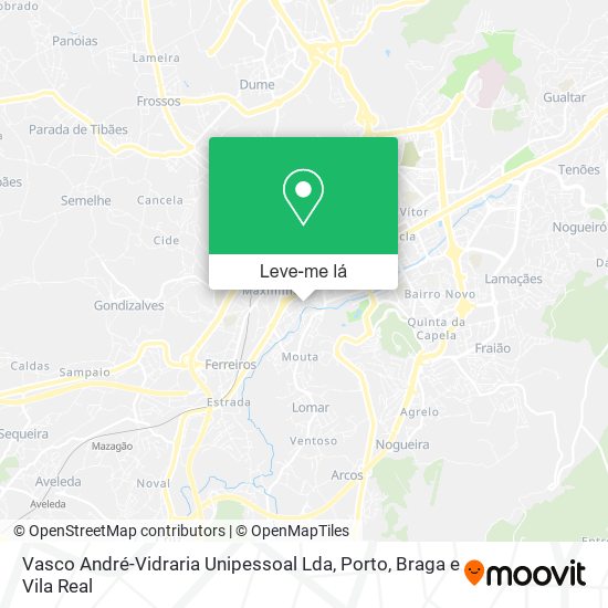 Vasco André-Vidraria Unipessoal Lda mapa