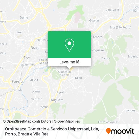 Orbitpeace-Comércio e Serviços Unipessoal, Lda mapa