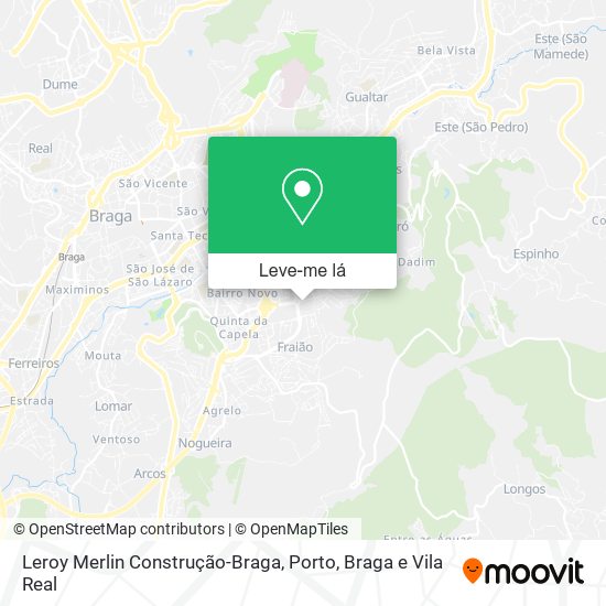 Leroy Merlin Construção-Braga mapa
