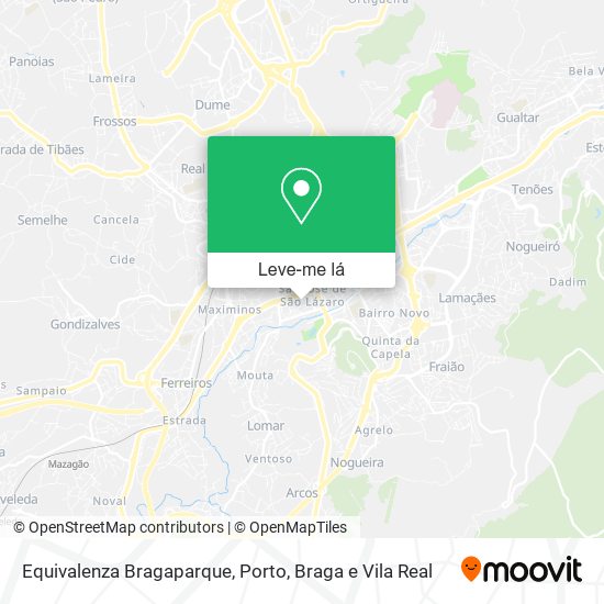 Equivalenza Bragaparque mapa