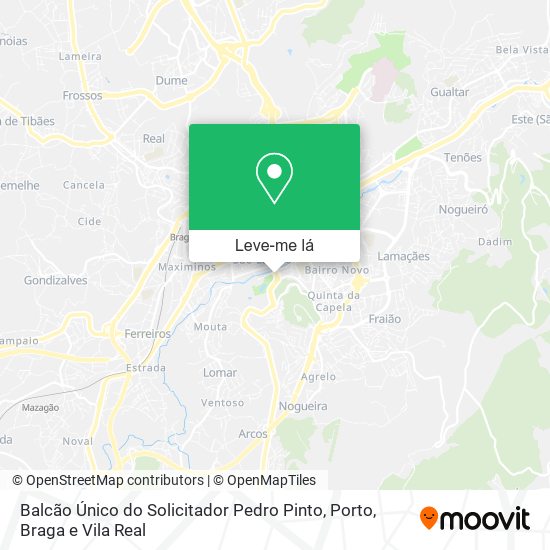 Balcão Único do Solicitador Pedro Pinto mapa
