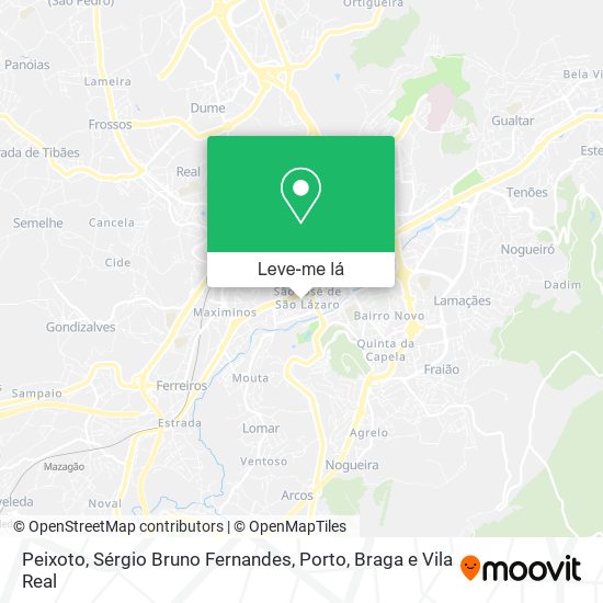 Peixoto, Sérgio Bruno Fernandes mapa