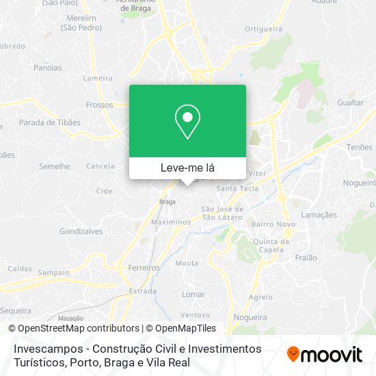 Invescampos - Construção Civil e Investimentos Turísticos mapa
