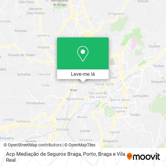 Acp Mediação de Seguros Braga mapa