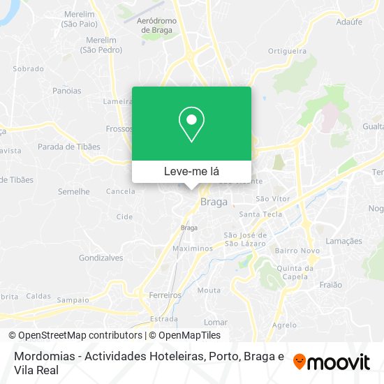 Mordomias - Actividades Hoteleiras mapa