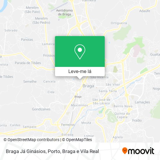 Braga Já Ginásios mapa