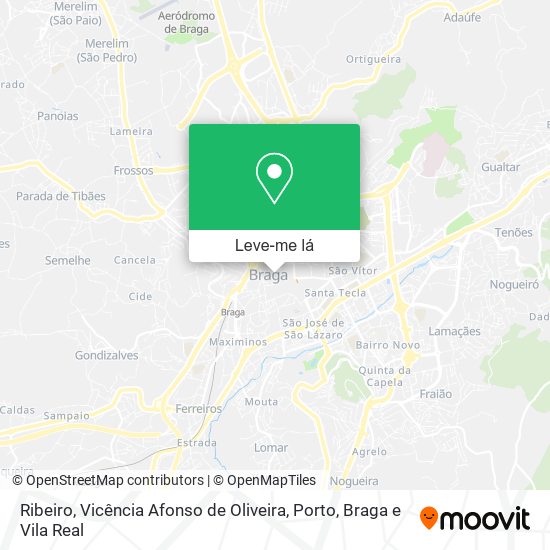 Ribeiro, Vicência Afonso de Oliveira mapa