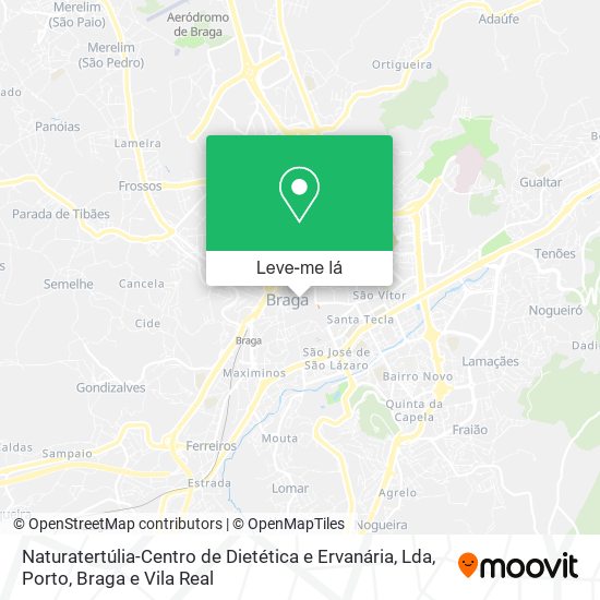Naturatertúlia-Centro de Dietética e Ervanária, Lda mapa