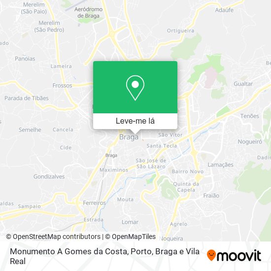 Monumento A Gomes da Costa mapa