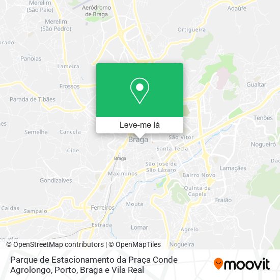 Parque de Estacionamento da Praça Conde Agrolongo mapa