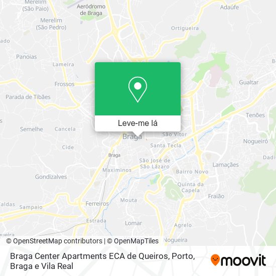 Braga Center Apartments ECA de Queiros mapa
