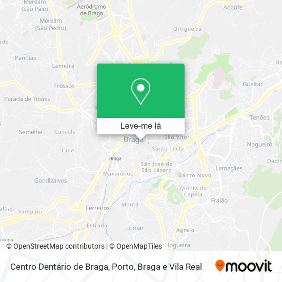 Centro Dentário de Braga mapa