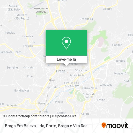 Braga Em Beleza, Lda mapa