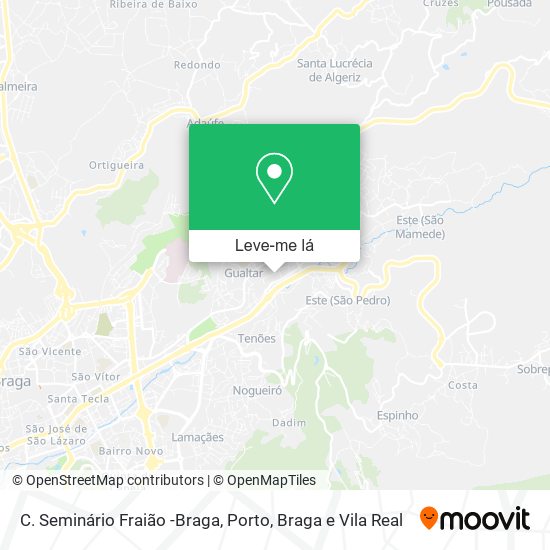 C. Seminário Fraião -Braga mapa