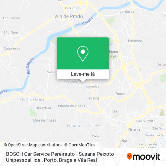 BOSCH Car Service Pereirauto - Susana Peixoto Unipessoal, lda. mapa