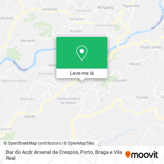 Bar do Acdr Arsenal de Crespos mapa