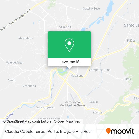 Claudia Cabeleireiros mapa