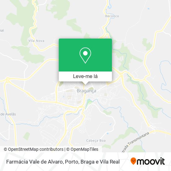 Farmácia Vale de Alvaro mapa