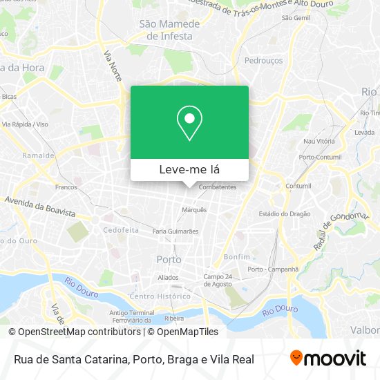 Rua de Santa Catarina mapa
