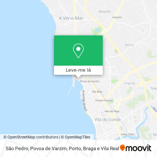 São Pedro, Povoa de Varzim mapa