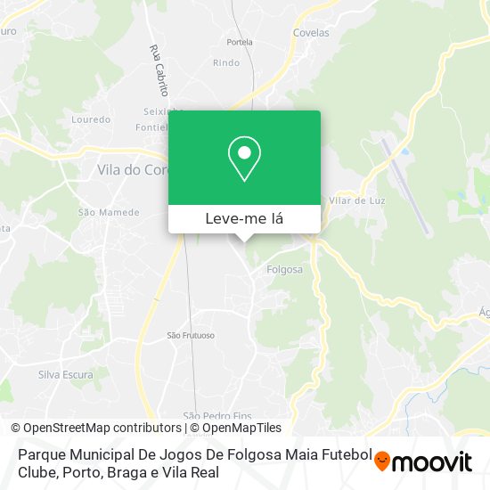 Como chegar a Parque Municipal De Jogos De Folgosa Maia Futebol