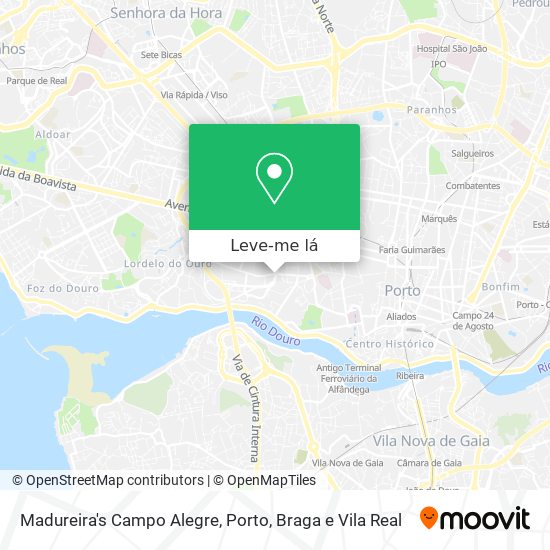 Madureira's Campo Alegre mapa