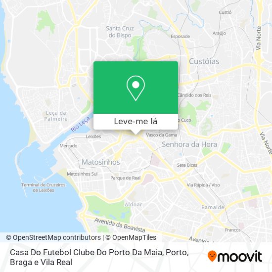 Casa Do Futebol Clube Do Porto Da Maia mapa