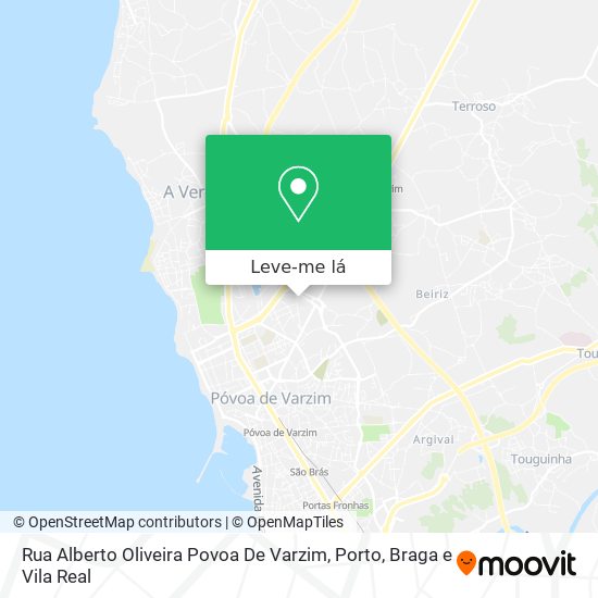 Rua Alberto Oliveira Povoa De Varzim mapa