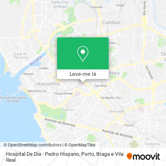 Hospital De Dia - Pedro Hispano mapa