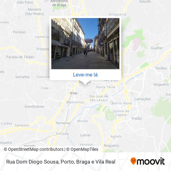 Rua Dom Diogo Sousa mapa