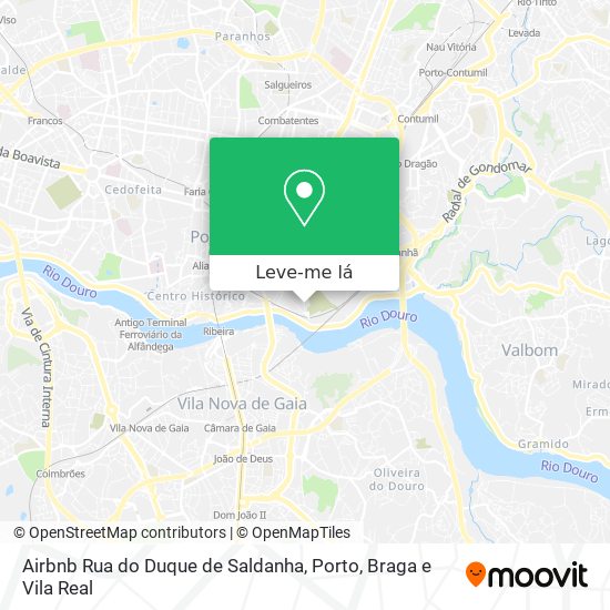 Airbnb Rua do Duque de Saldanha mapa