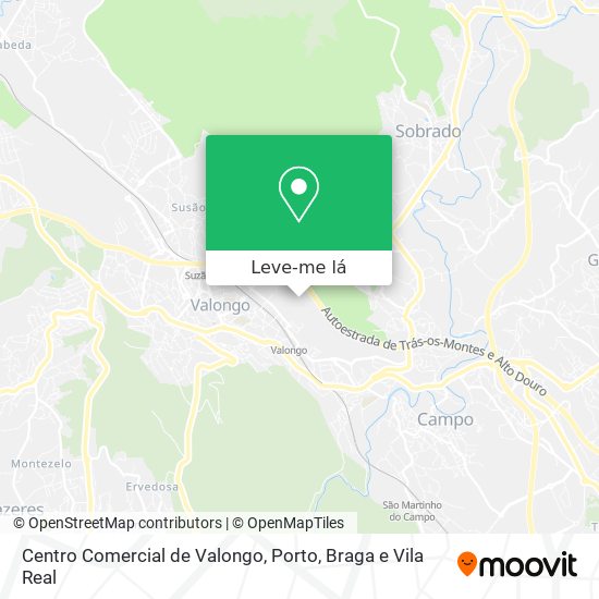 Centro Comercial de Valongo mapa