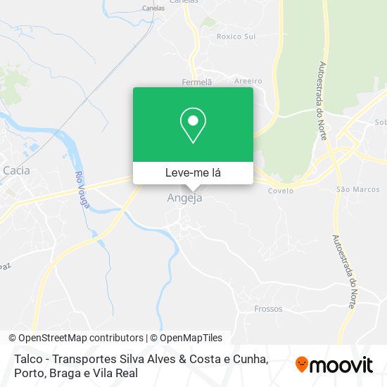Talco - Transportes Silva Alves & Costa e Cunha mapa