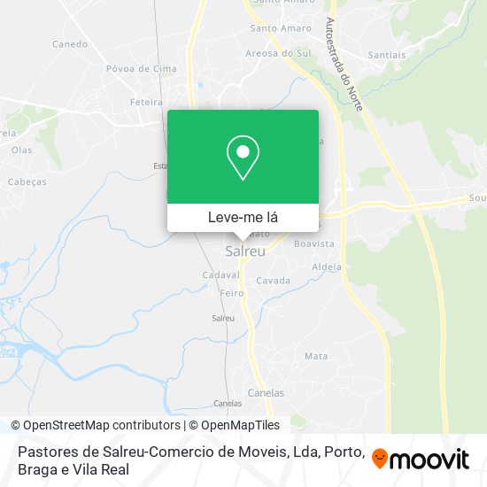 Pastores de Salreu-Comercio de Moveis, Lda mapa