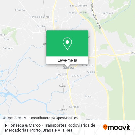 R Fonseca & Marco - Transportes Rodoviários de Mercadorias mapa