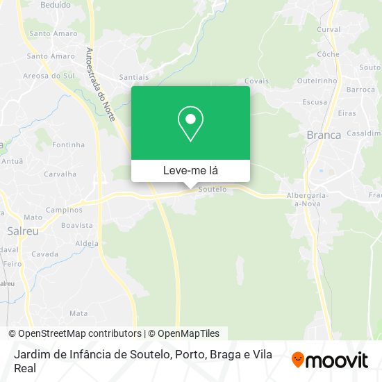 Jardim de Infância de Soutelo mapa