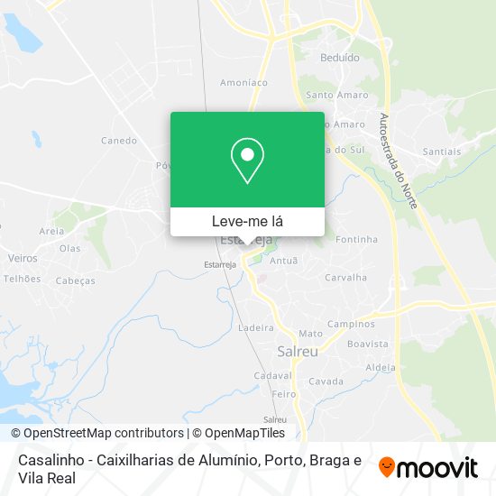Casalinho - Caixilharias de Alumínio mapa