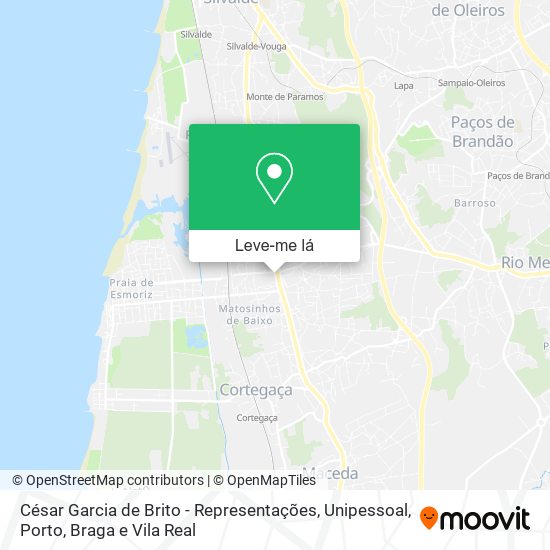 César Garcia de Brito - Representações, Unipessoal mapa