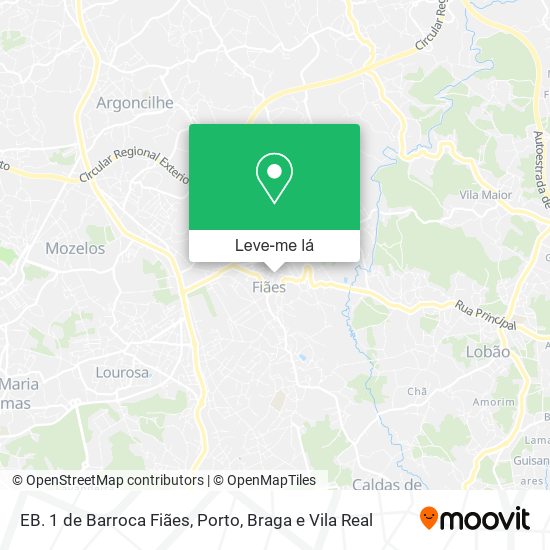 EB. 1 de Barroca Fiães mapa