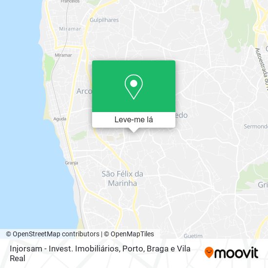 Injorsam - Invest. Imobiliários mapa