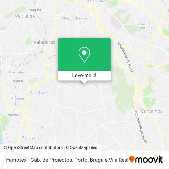 Famotex - Gab. de Projectos mapa