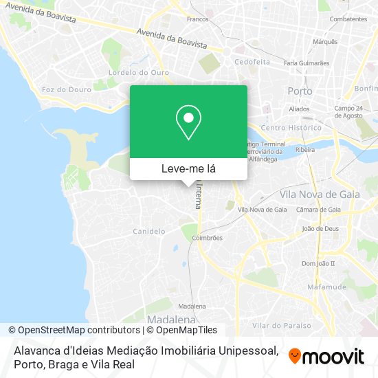 Alavanca d'Ideias Mediação Imobiliária Unipessoal mapa